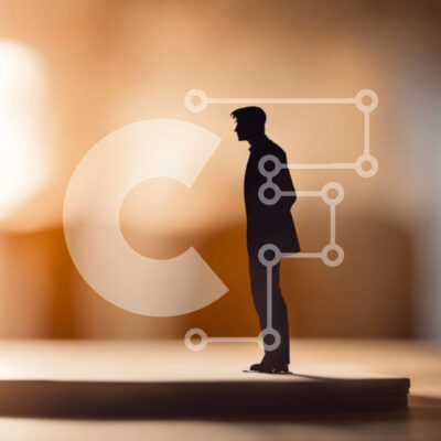 Intra Συλλεκτικό Ξύλινο Παζλ Plywood  4mm - Σιλουέτα ενός άνδρα με ένα κοστούμι που στέκεται σε μια ξύλινη επιφάνεια Σε Ξύλινο Κουτί - Διαστάσεις Puzzle: 10x10 cm – 25 κομμάτια - Image 1