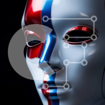 Intra Συλλεκτικό Ξύλινο Παζλ Plywood  4mm - Μανεκέν με Patriotic Face Paint Σε Ξύλινο Κουτί - Διαστάσεις Puzzle: 10x10 cm – 25 κομμάτια - Image 1