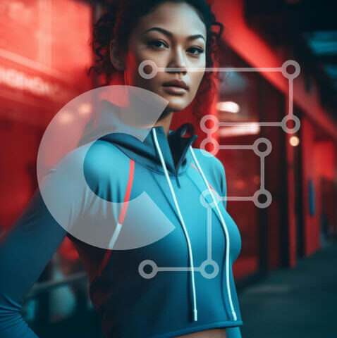 Intra Συλλεκτικό Ξύλινο Παζλ Plywood  4mm - Εικόνα υψηλής αντίθεσης νεαρής γυναίκας με σοβαρή έκφραση Σε Ξύλινο Κουτί - Διαστάσεις Puzzle: 10x10 cm – 25 κομμάτια - Image 1