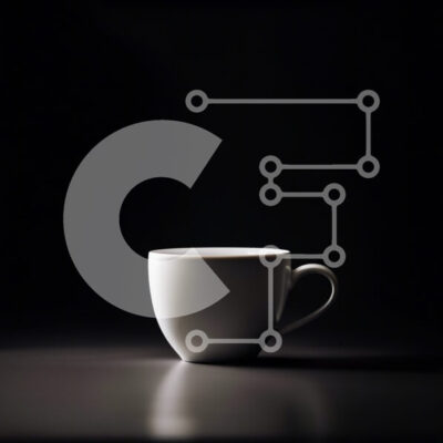 Intra Συλλεκτικό Ξύλινο Παζλ Plywood  4mm - Κομψή και μινιμαλιστική εικόνα ενός λευκού φλιτζανιού καφέ σε μια μαύρη επιφάνεια Σε Ξύλινο Κουτί - Διαστάσεις Puzzle: 10x10 cm – 25 κομμάτια - Image 1