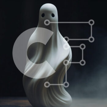 Intra Συλλεκτικό Ξύλινο Παζλ Plywood  4mm - Λευκό ειδώλιο φάντασμα με καπνό να βγαίνει από το στόμα Σε Ξύλινο Κουτί - Διαστάσεις Puzzle: 10x10 cm – 25 κομμάτια - Image 1