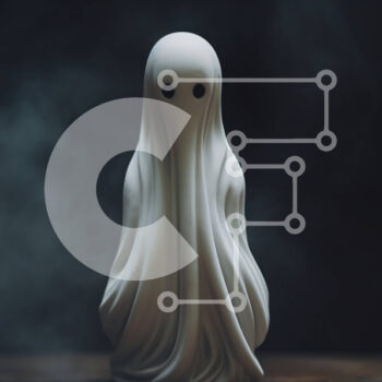 Intra Συλλεκτικό Ξύλινο Παζλ Plywood  4mm - Λευκό ειδώλιο φάντασμα σε ξύλινο τραπέζι Σε Ξύλινο Κουτί - Διαστάσεις Puzzle: 10x10 cm – 25 κομμάτια - Image 1