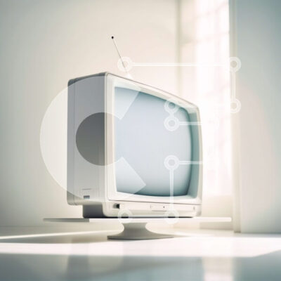 Intra Συλλεκτικό Ξύλινο Παζλ Plywood  4mm - Vintage τηλεόραση σε δωμάτιο με χαμηλό φωτισμό Σε Ξύλινο Κουτί - Διαστάσεις Puzzle: 10x10 cm – 25 κομμάτια - Image 1