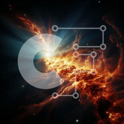 Intra Συλλεκτικό Ξύλινο Παζλ Plywood  4mm - Εκπληκτική εικόνα ενός νεφελώματος στο διάστημα Σε Ξύλινο Κουτί - Διαστάσεις Puzzle: 10x10 cm – 25 κομμάτια - Image 1