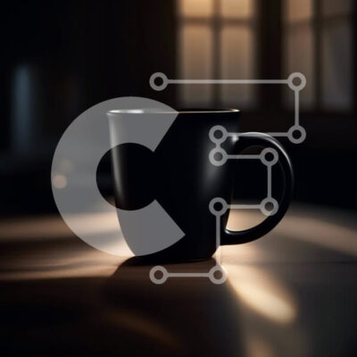 Intra Συλλεκτικό Ξύλινο Παζλ Plywood  4mm - Άνετη εικόνα μιας μαύρης κούπας καφέ σε ένα ξύλινο τραπέζι δίπλα σε ένα παράθυρο Σε Ξύλινο Κουτί - Διαστάσεις: 10x10 cm – 25 κομμάτια - Image 1