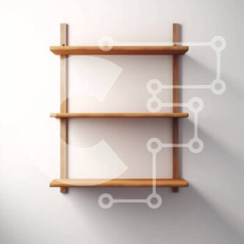 Intra Συλλεκτικό Ξύλινο Παζλ Plywood  4mm - Μινιμαλιστικό Λευκό Δωμάτιο με Ξύλινο Ράφι Διακόσμηση Σε Ξύλινο Κουτί - Διαστάσεις Puzzle: 10x10 cm – 25 κομμάτια - Image 1