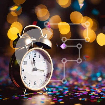 Intra Συλλεκτικό Ξύλινο Παζλ Plywood  4mm - Ξυπνητήρι στο τραπέζι με κομφετί Σε Ξύλινο Κουτί - Διαστάσεις: 10x10 cm – 25 κομμάτια - Image 1