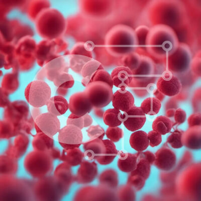 Intra Συλλεκτικό Ξύλινο Παζλ Plywood  4mm - Κοντινή όψη των ερυθρών αιμοσφαιρίων στο πλάσμα Σε Ξύλινο Κουτί - Διαστάσεις Puzzle: 10x10 cm – 25 κομμάτια - Image 1