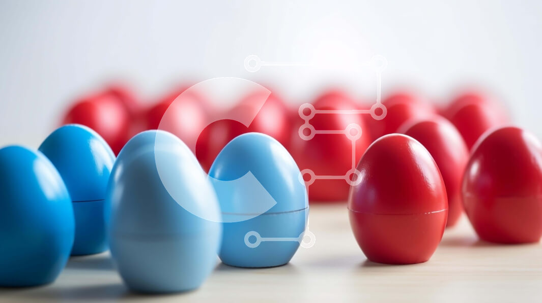 Intra Συλλεκτικό Ξύλινο Παζλ Plywood  4mm - Πολύχρωμα πλαστικά πασχαλινά αυγά σε συμμετρικές σειρές Σε Ξύλινο Κουτί - Διαστάσεις: 10x10 cm – 25 κομμάτια