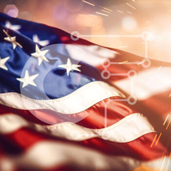 Intra Συλλεκτικό Ξύλινο Παζλ Plywood  4mm - Αμερικανική σημαία με πυροτεχνήματα και βεγγαλικά Σε Ξύλινο Κουτί - Διαστάσεις: 10x10 cm – 25 κομμάτια - Image 1