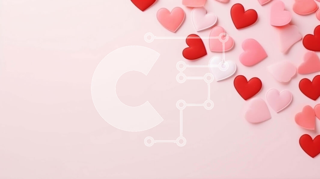 Intra Συλλεκτικό Ξύλινο Παζλ Plywood  4mm - Πλωτές χάρτινες καρδιές σε ροζ φόντο Σε Ξύλινο Κουτί - Διαστάσεις Puzzle: 10x10 cm – 25 κομμάτια