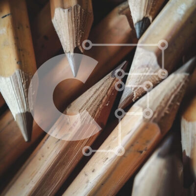 Intra Συλλεκτικό Ξύλινο Παζλ Plywood  4mm - Στοίβα από ξύλινα μολύβια με ακονισμένες μύτες και χαρτί Σε Ξύλινο Κουτί - Διαστάσεις: 10x10 cm – 25 κομμάτια - Image 1