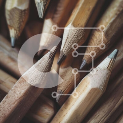 Intra Συλλεκτικό Ξύλινο Παζλ Plywood  4mm - Ποικιλία από ξύλινα μολύβια σε κοντινό πλάνο Σε Ξύλινο Κουτί - Διαστάσεις: 10x10 cm – 25 κομμάτια - Image 1