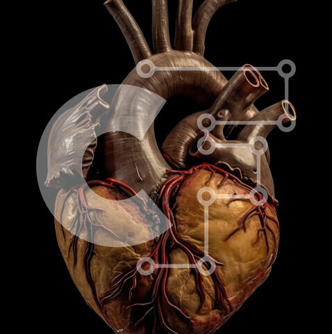 Intra Συλλεκτικό Ξύλινο Παζλ Plywood  4mm - Λεπτομερής καρδιά σοκολάτας σε μαύρο φόντο Σε Ξύλινο Κουτί - Διαστάσεις: 10x10 cm – 25 κομμάτια - Image 1