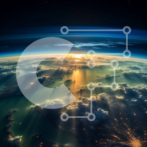 Intra Συλλεκτικό Ξύλινο Παζλ Plywood  4mm - Εκπληκτική θέα στο ηλιοβασίλεμα της Γης από το διάστημα Σε Ξύλινο Κουτί - Διαστάσεις Puzzle: 10x10 cm – 25 κομμάτια - Image 1