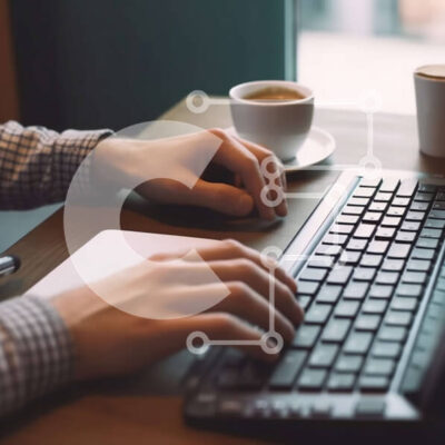 Intra Συλλεκτικό Ξύλινο Παζλ Plywood  4mm - Παραγωγικός χώρος εργασίας με φορητό υπολογιστή και φλιτζάνι καφέ Σε Ξύλινο Κουτί - Διαστάσεις Puzzle: 10x10 cm – 25 κομμάτια - Image 1