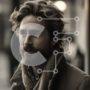 Intra Συλλεκτικό Ξύλινο Παζλ Plywood  4mm - Άνθρωπος που κοιτάζει έξω στη νύχτα μέσα από το παράθυρο Σε Ξύλινο Κουτί - Διαστάσεις Puzzle: 10x10 cm – 25 κομμάτια