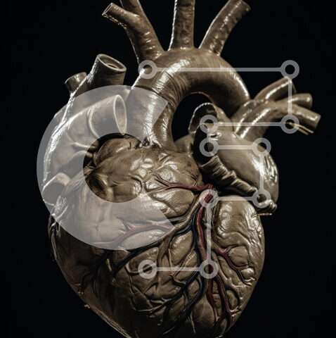 Intra Συλλεκτικό Ξύλινο Παζλ Plywood  4mm - Ανατομικά ακριβές τρισδιάστατο μοντέλο ανθρώπινης καρδιάς σε καφέ υλικό Σε Ξύλινο Κουτί - Διαστάσεις Puzzle: 10x10 cm – 25 κομμάτια - Image 1