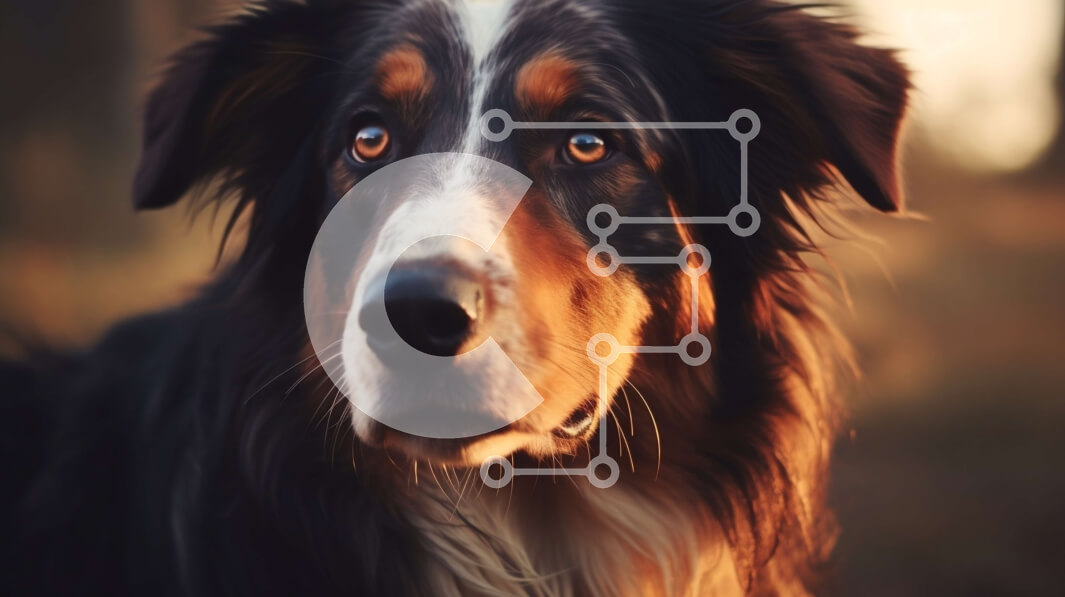 Intra Συλλεκτικό Ξύλινο Παζλ Plywood  4mm - Καφέ και λευκό σκυλί με κουνημένη ουρά στο χωράφι Σε Ξύλινο Κουτί - Διαστάσεις: 10x10 cm – 25 κομμάτια