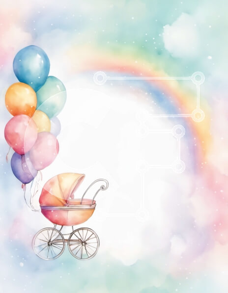 Intra Συλλεκτικό Ξύλινο Παζλ Plywood  4mm - Πολύχρωμο καρότσι με μπαλόνι Rainbow Σε Ξύλινο Κουτί - Διαστάσεις Puzzle: 10x10 cm – 25 κομμάτια