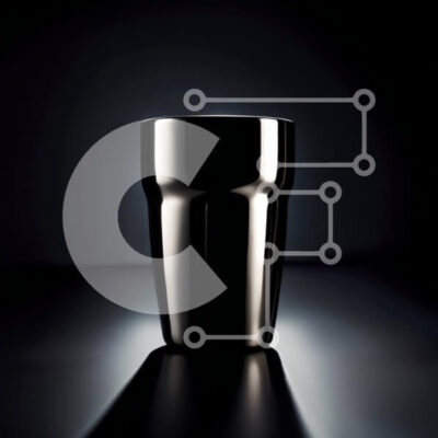 Intra Συλλεκτικό Ξύλινο Παζλ Plywood 4mm - Κομψό και κομψό ποτήρι μαύρο και ασημί Σε Ξύλινο Κουτί - Διαστάσεις Puzzle: 10x10 cm – 25 κομμάτια - Image 1