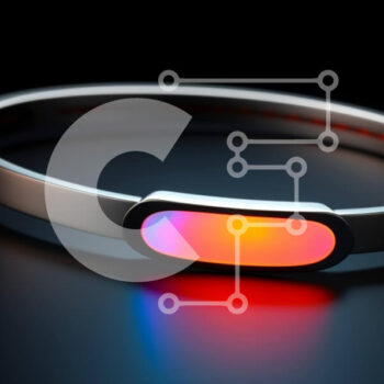 Intra Συλλεκτικό Ξύλινο Παζλ Plywood  4mm - Μεταλλικό βραχιόλι με πορτοκαλί φως LED Σε Ξύλινο Κουτί - Διαστάσεις Puzzle: 10x10 cm – 25 κομμάτια - Image 1