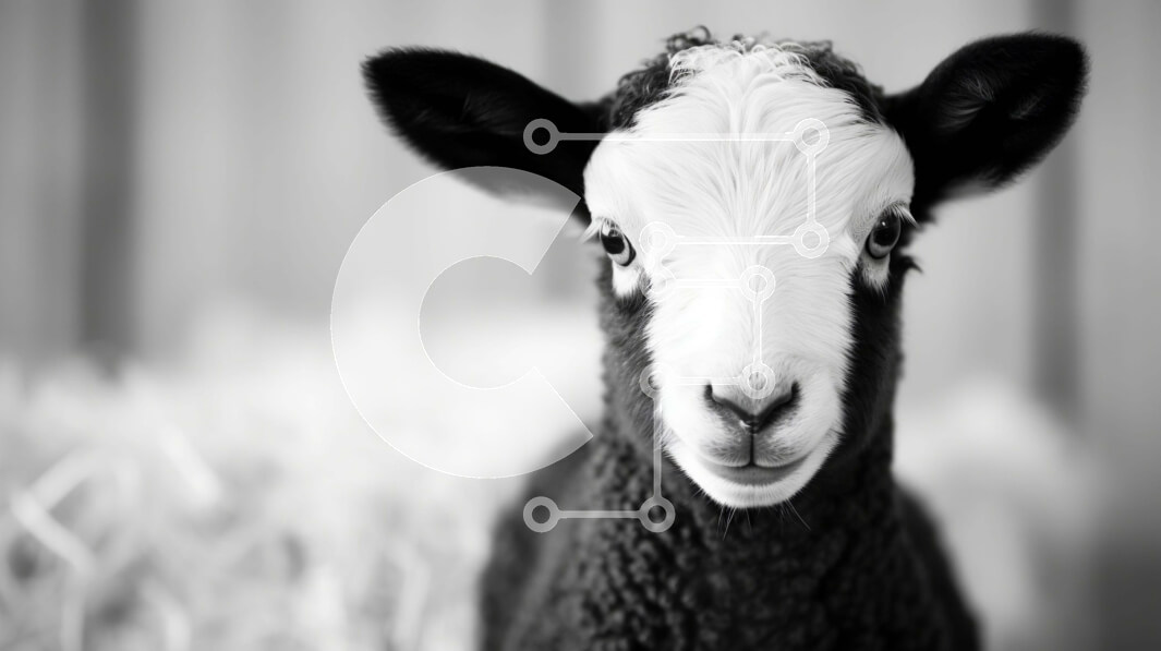 Intra Συλλεκτικό Ξύλινο Παζλ Plywood  4mm - Περίεργο πρόβατο σε μαύρο και άσπρο Σε Ξύλινο Κουτί - Διαστάσεις: 10x10 cm – 25 κομμάτια