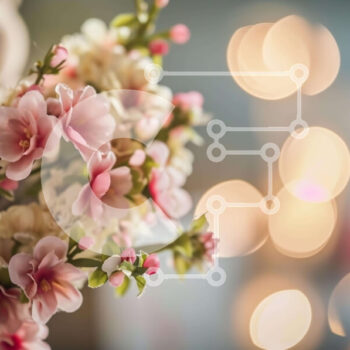 Intra Συλλεκτικό Ξύλινο Παζλ Plywood  4mm - Μπουκέτο με ροζ και λευκά λουλούδια με αρκουδάκια Σε Ξύλινο Κουτί - Διαστάσεις Puzzle: 10x10 cm – 25 κομμάτια - Image 1