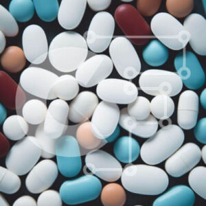 Intra Συλλεκτικό Ξύλινο Παζλ Plywood  4mm - Πολύχρωμες κάψουλες χαπιών διατεταγμένες σε διάφορα σχήματα και μεγέθη Σε Ξύλινο Κουτί - Διαστάσεις Puzzle: 10x10 cm – 25 κομμάτια