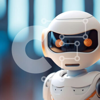 Intra Συλλεκτικό Ξύλινο Παζλ Plywood  4mm - Ρομπότ με λευκό σώμα και πορτοκαλί μάτια Σε Ξύλινο Κουτί - Διαστάσεις Puzzle: 10x10 cm – 25 κομμάτια - Image 1