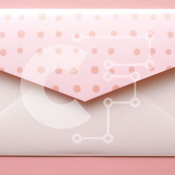 Intra Συλλεκτικό Ξύλινο Παζλ Plywood  4mm - Λευκός φάκελος με ροζ πουά μοτίβο Σε Ξύλινο Κουτί - Διαστάσεις Puzzle: 10x10 cm – 25 κομμάτια - Image 1