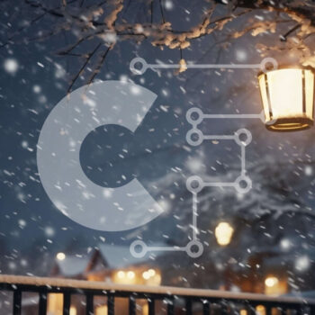 Intra Συλλεκτικό Ξύλινο Παζλ Plywood  4mm - Χειμερινή νύχτα με χιονοπτώσεις και λάμπα του δρόμου Σε Ξύλινο Κουτί - Διαστάσεις Puzzle: 10x10 cm – 25 κομμάτια - Image 1