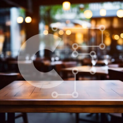 Intra Συλλεκτικό Ξύλινο Παζλ Plywood  4mm - Άδειο εσωτερικό εστιατορίου με ξύλινα τραπέζια και καρέκλες Σε Ξύλινο Κουτί - Διαστάσεις Puzzle: 10x10 cm – 25 κομμάτια - Image 1