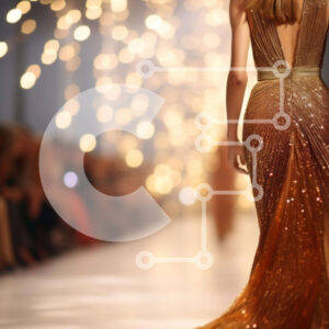 Intra Συλλεκτικό Ξύλινο Παζλ Plywood  4mm - Γυναίκα με κομψό χρυσό φόρεμα που περπατά στον διάδρομο Σε Ξύλινο Κουτί - Διαστάσεις Puzzle: 10x10 cm – 25 κομμάτια