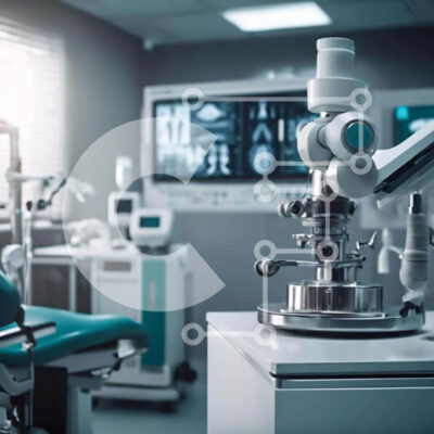 Intra Συλλεκτικό Ξύλινο Παζλ Plywood  4mm - Ιατρικό δωμάτιο με εξοπλισμό και οθόνες τηλεόρασης Σε Ξύλινο Κουτί - Διαστάσεις Puzzle: 10x10 cm – 25 κομμάτια - Image 1