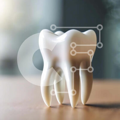 Intra Συλλεκτικό Ξύλινο Παζλ Plywood  4mm - Μοντέλο οδοντικών δοντιών σε τραπέζι βελανιδιάς Σε Ξύλινο Κουτί - Διαστάσεις Puzzle: 10x10 cm – 25 κομμάτια - Image 1