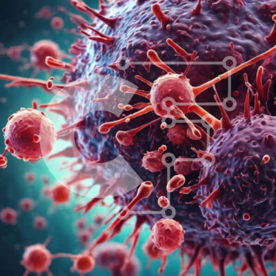 Intra Συλλεκτικό Ξύλινο Παζλ Plywood  4mm - Απεικόνιση των καρκινικών κυττάρων και των ερυθρών αιμοσφαιρίων Σε Ξύλινο Κουτί - Διαστάσεις Puzzle: 10x10 cm – 25 κομμάτια - Image 1