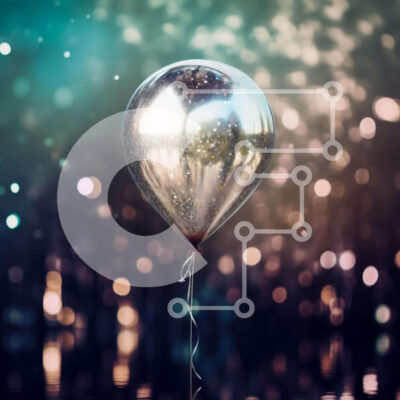 Intra Συλλεκτικό Ξύλινο Παζλ Plywood  4mm - Πλωτό ασημένιο μπαλόνι με αστραφτερά φώτα Σε Ξύλινο Κουτί - Διαστάσεις Puzzle: 10x10 cm – 25 κομμάτια - Image 1