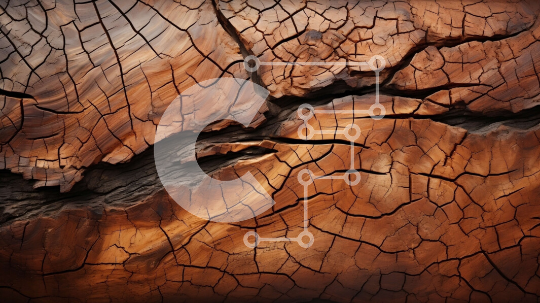 Intra Συλλεκτικό Ξύλινο Παζλ Plywood  4mm - Κοντινό πλάνο ξεπερασμένο και ραγισμένο κομμάτι ξύλου Σε Ξύλινο Κουτί - Διαστάσεις: 10x10 cm – 25 κομμάτια