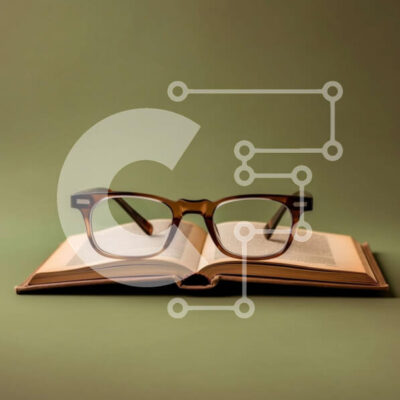 Intra Συλλεκτικό Ξύλινο Παζλ Plywood  4mm - Κομψή και εκπαιδευτική εικόνα ενός ανοιχτού βιβλίου και γυαλιών Σε Ξύλινο Κουτί - Διαστάσεις Puzzle: 10x10 cm – 25 κομμάτια - Image 1