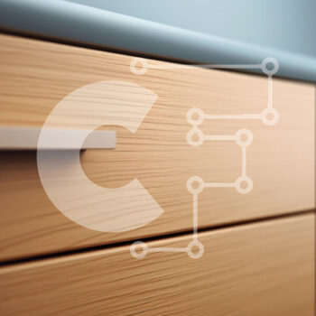 Intra Συλλεκτικό Ξύλινο Παζλ Plywood  4mm - Κοντινό πλάνο ξύλινο ντουλάπι κουζίνας με συρτάρια Σε Ξύλινο Κουτί - Διαστάσεις Puzzle: 10x10 cm – 25 κομμάτια - Image 1