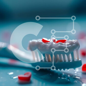 Intra Συλλεκτικό Ξύλινο Παζλ Plywood  4mm - Οδοντόβουρτσα με οδοντόκρεμα σε σχήμα καρδιάς Σε Ξύλινο Κουτί - Διαστάσεις Puzzle: 10x10 cm – 25 κομμάτια - Image 1