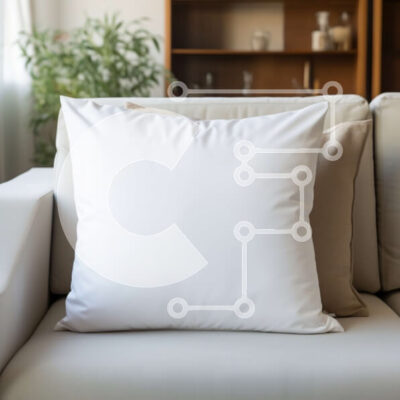 Intra Συλλεκτικό Ξύλινο Παζλ Plywood  4mm - Λευκό μαξιλάρι στον καναπέ στο σαλόνι Σε Ξύλινο Κουτί - Διαστάσεις Puzzle: 10x10 cm – 25 κομμάτια - Image 1