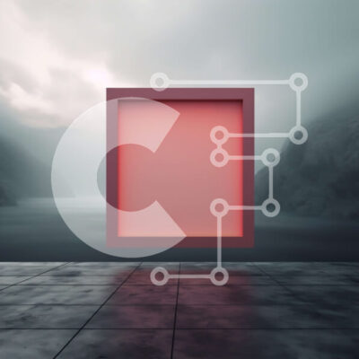 Intra Συλλεκτικό Ξύλινο Παζλ Plywood  4mm - Κόκκινο τετράγωνο πλαίσιο που κρέμεται στον τοίχο με φόντο νερό και βουνό Σε Ξύλινο Κουτί - Διαστάσεις Puzzle: 10x10 cm – 25 κομμάτια - Image 1