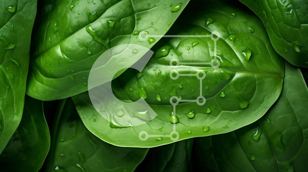 Intra Συλλεκτικό Ξύλινο Παζλ Plywood  4mm - Κοντινό πλάνο ενός πράσινου φύλλου με σταγονίδια νερού Σε Ξύλινο Κουτί - Διαστάσεις: 10x10 cm – 25 κομμάτια