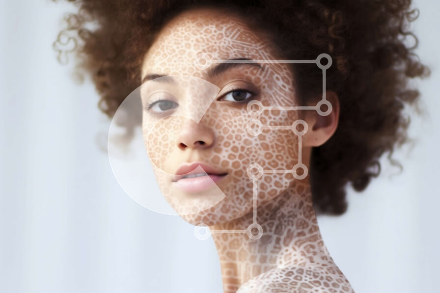 Intra Συλλεκτικό Ξύλινο Παζλ Plywood  4mm - Πορτρέτο γυναίκας με Afro χτένισμα και ουδέτερη έκφραση Σε Ξύλινο Κουτί - Διαστάσεις Puzzle: 10x10 cm – 25 κομμάτια