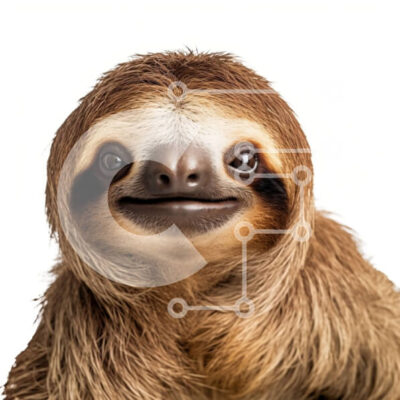 Intra Συλλεκτικό Ξύλινο Παζλ Plywood  4mm - Αστεία εικόνα ενός νωθρού που φορά ένα καπέλο και γυαλιά ηλίου Σε Ξύλινο Κουτί - Διαστάσεις: 10x10 cm – 25 κομμάτια - Image 1