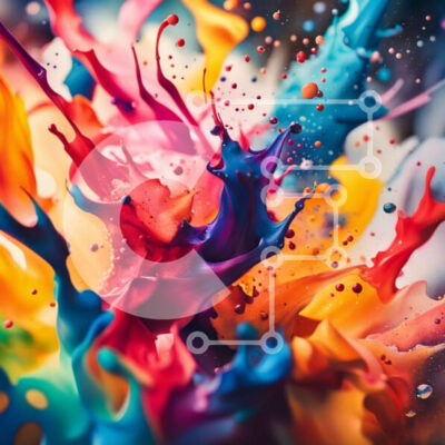 Intra Συλλεκτικό Ξύλινο Παζλ Plywood  4mm - Ζωντανή και ενεργητική φωτογραφία βαφής Σε Ξύλινο Κουτί - Διαστάσεις Puzzle: 10x10 cm – 25 κομμάτια - Image 1