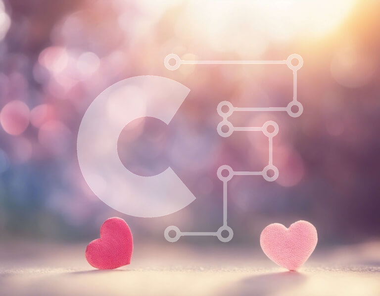 Intra Συλλεκτικό Ξύλινο Παζλ Plywood  4mm - Δύο ροζ καρδιές σε θολό φόντο με φως του ήλιου Σε Ξύλινο Κουτί - Διαστάσεις Puzzle: 10x10 cm – 25 κομμάτια