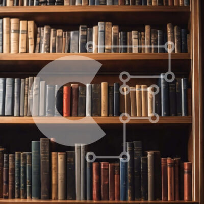 Intra Συλλεκτικό Ξύλινο Παζλ Plywood  4mm - Vintage ξύλινη βιβλιοθήκη γεμάτη με παλιά βιβλία Σε Ξύλινο Κουτί - Διαστάσεις Puzzle: 10x10 cm – 25 κομμάτια - Image 1